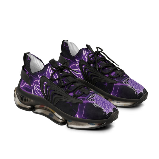 MentalWarfare Runners — Signature Purple Lightning Graphic Design