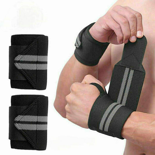 Gym Wrist Support Band with Thumb Loop Straps