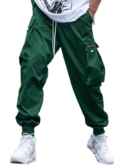 Multi-pocket Men's Casual Hip-Hop Drawstring Cargo Joggers