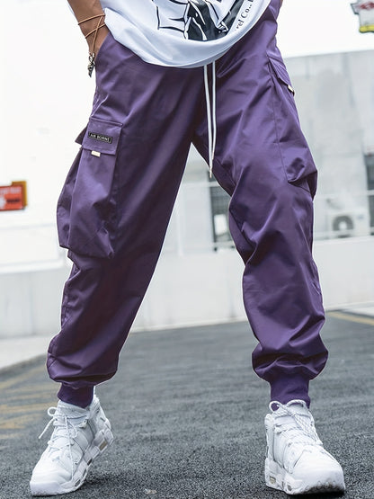 Multi-pocket Men's Casual Hip-Hop Drawstring Cargo Joggers