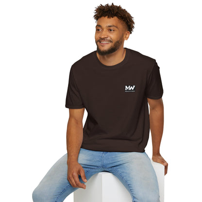 MW Minimal Logo T-Shirt — Small Chest Patch Graphic Tee