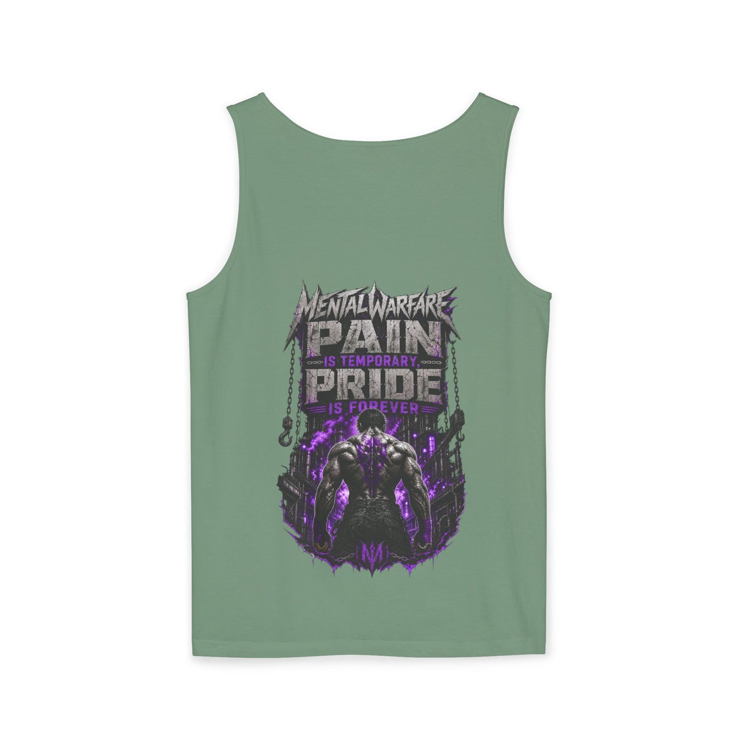 Mental Warfare Graphic Tank Top — "Pain Is Temporary, Pride Is Forever" Athletic Muscle Tee