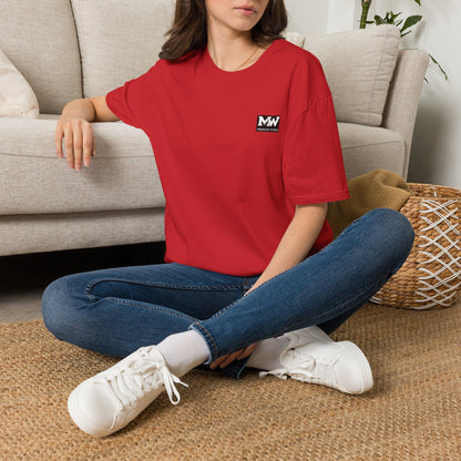 MW Minimal Logo T-Shirt — Small Chest Patch Graphic Tee