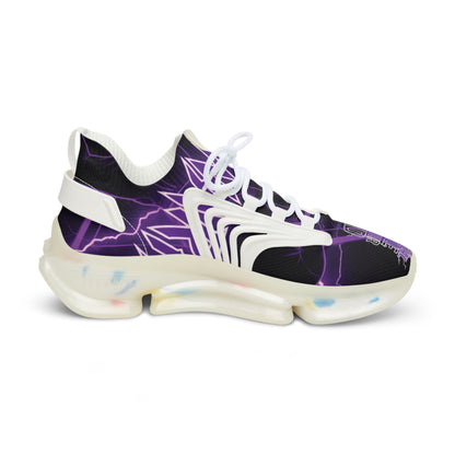 MentalWarfare Men’s Runners — Signature Purple Lightning Graphic Design
