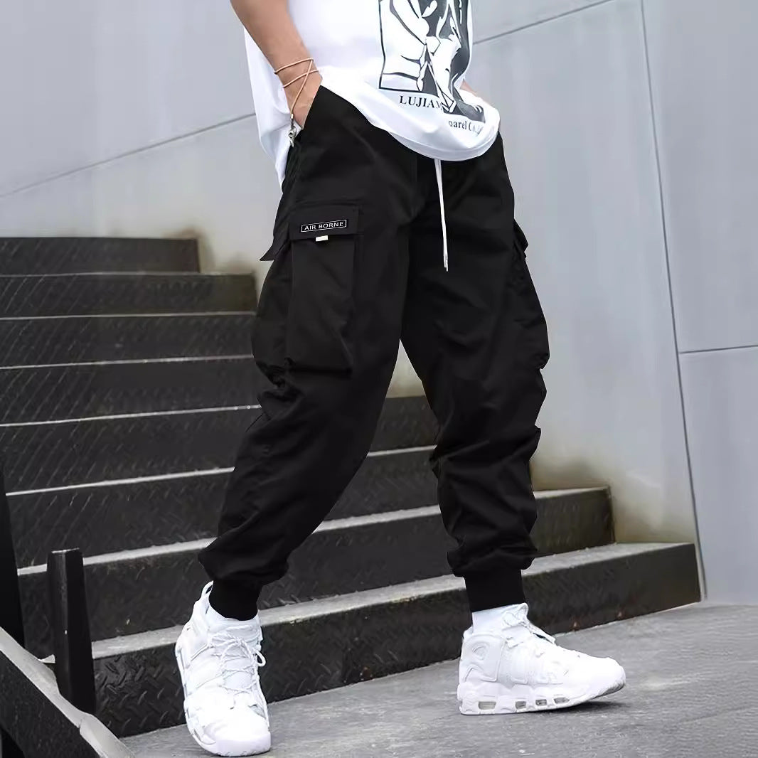 Multi-pocket Men's Casual Hip-Hop Drawstring Cargo Joggers