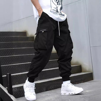 Multi-pocket Men's Casual Hip-Hop Drawstring Cargo Joggers