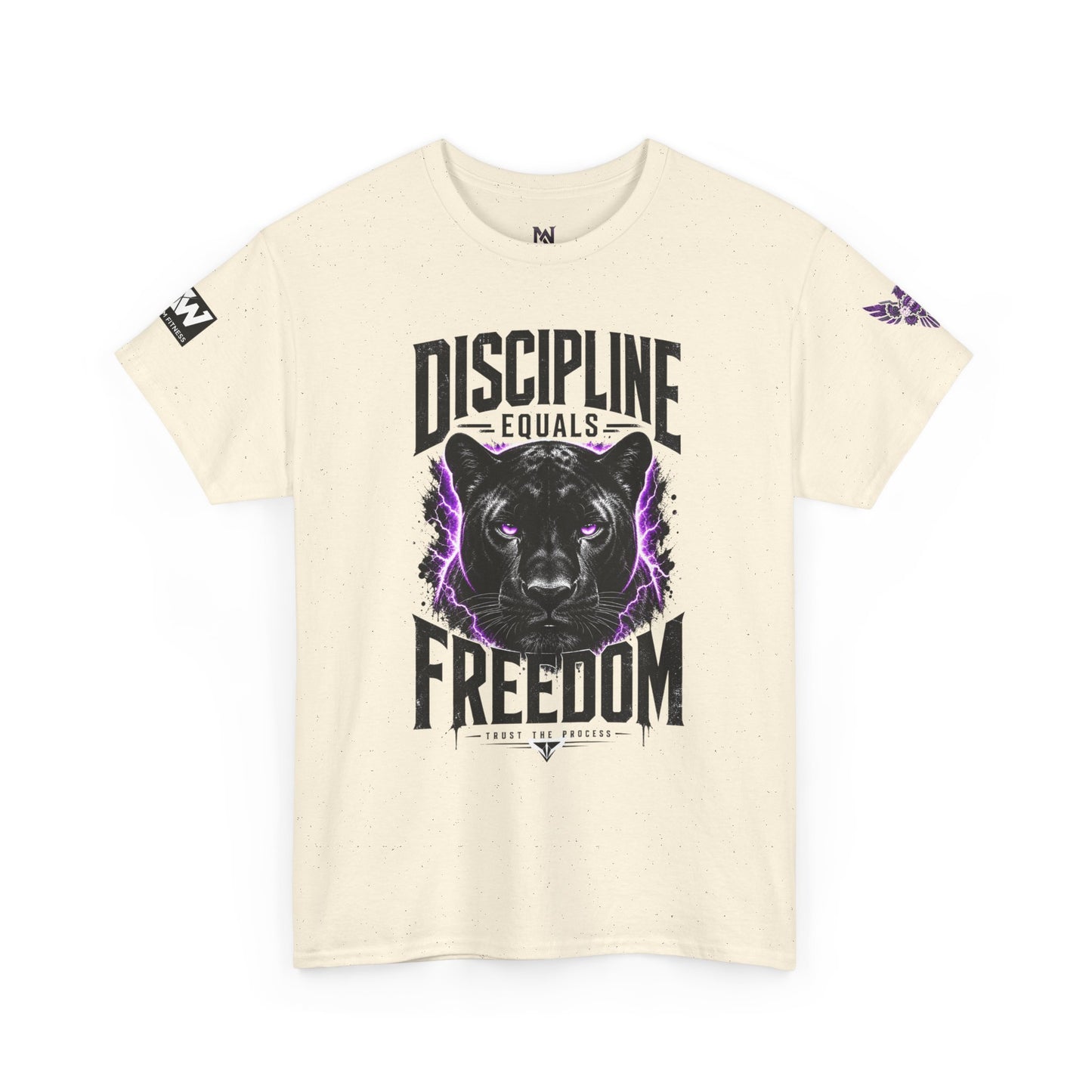 Discipline Equals Freedom Panther Tee — "Every Crack Lets the Light Out" Motivational Graphic T-Shirt