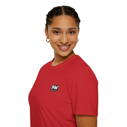 MW Minimal Logo T-Shirt — Small Chest Patch Graphic Tee