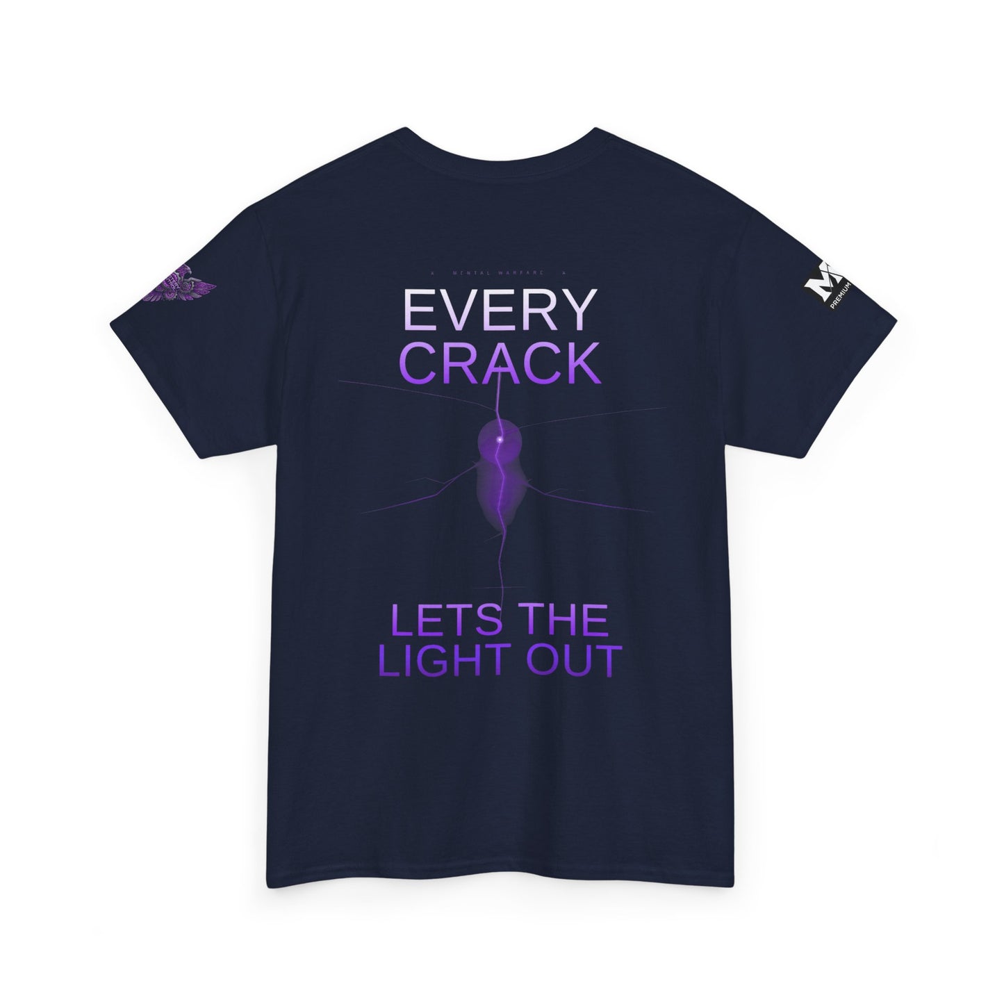 Discipline Equals Freedom Panther Tee — "Every Crack Lets the Light Out" Motivational Graphic T-Shirt