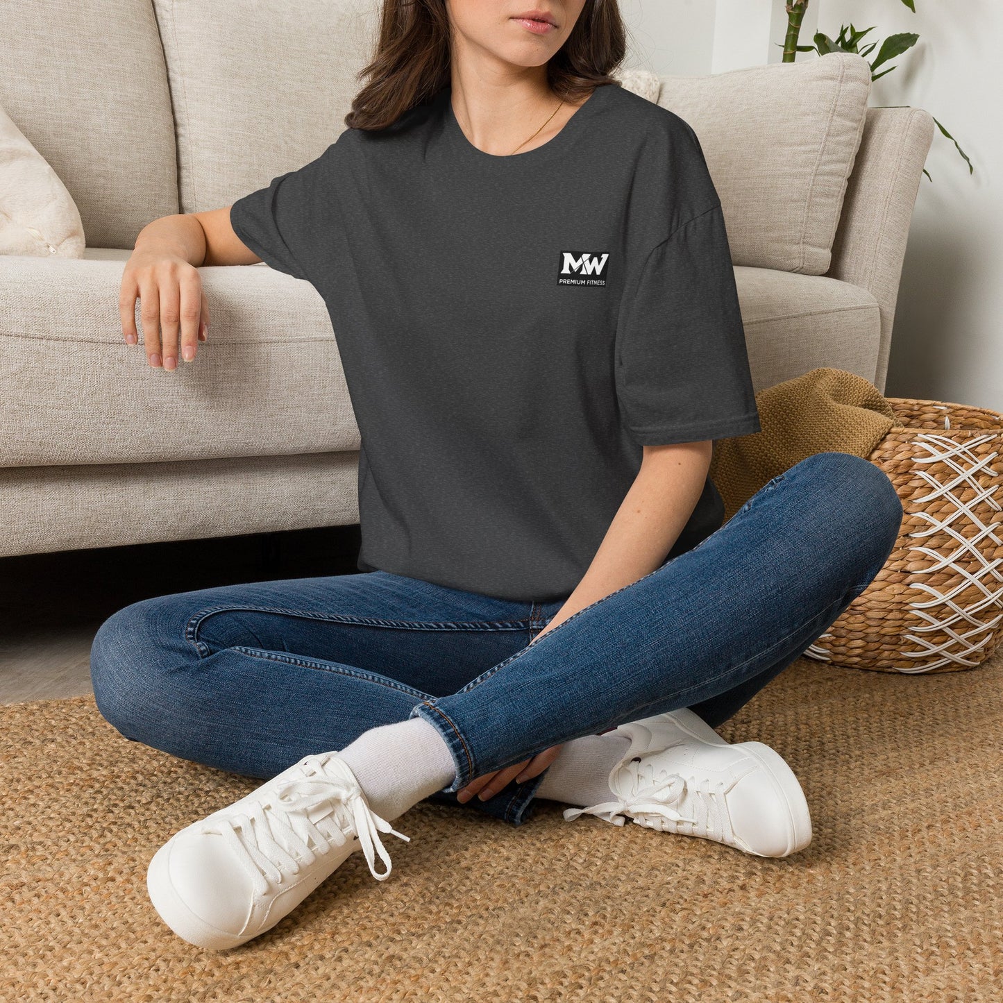 MW Minimal Logo T-Shirt — Small Chest Patch Graphic Tee