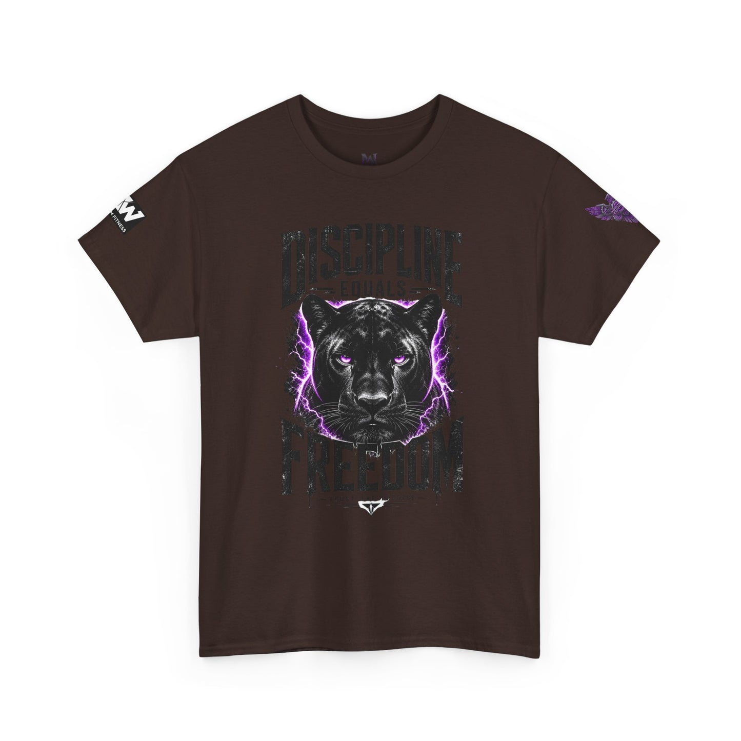 Discipline Equals Freedom Panther Tee — "Every Crack Lets the Light Out" Motivational Graphic T-Shirt