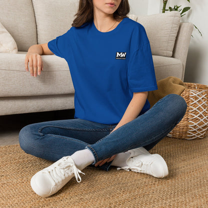 MW Minimal Logo T-Shirt — Small Chest Patch Graphic Tee