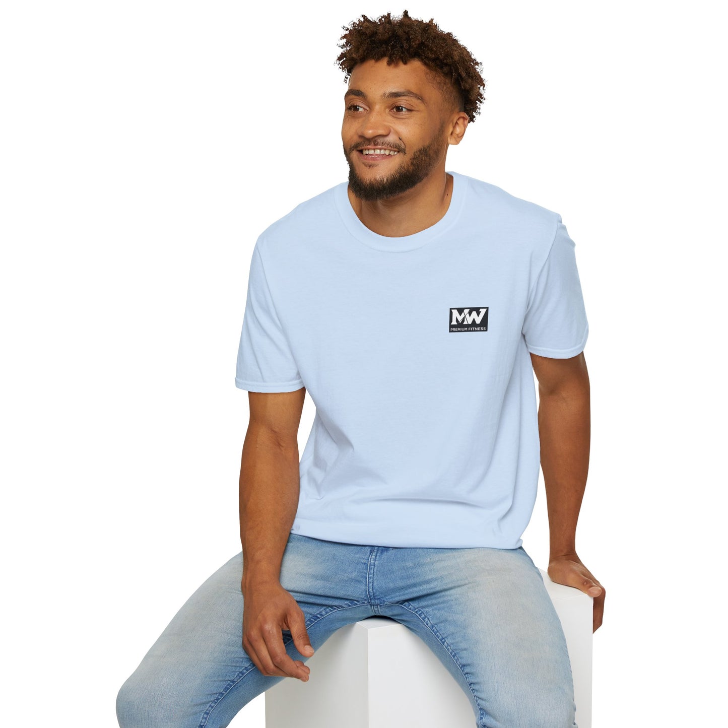 MW Minimal Logo T-Shirt — Small Chest Patch Graphic Tee