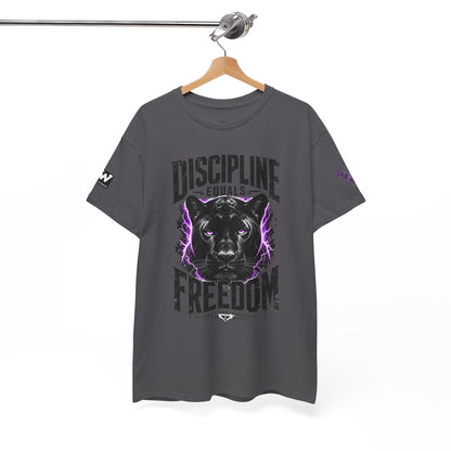 Discipline Equals Freedom Panther Tee — "Every Crack Lets the Light Out" Motivational Graphic T-Shirt
