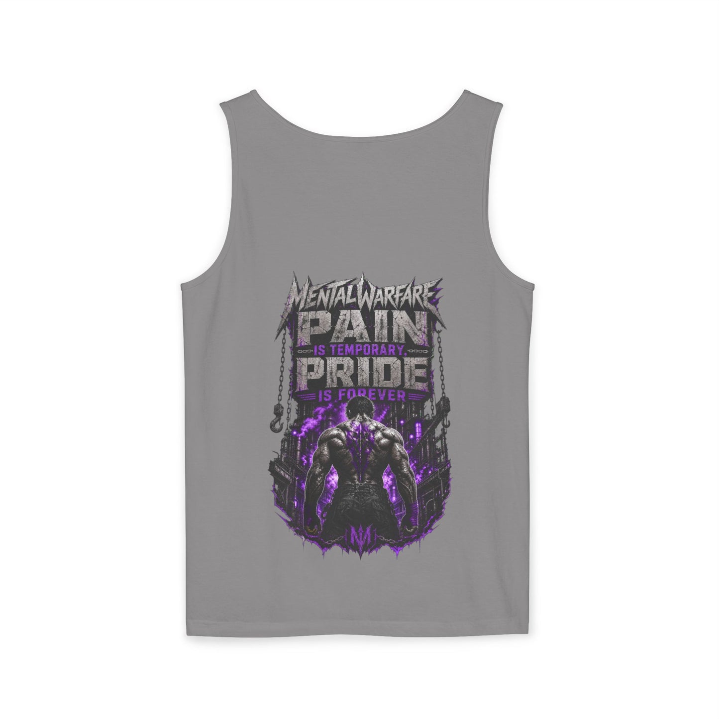 Mental Warfare Graphic Tank Top — "Pain Is Temporary, Pride Is Forever" Athletic Muscle Tee