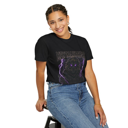 Mental Warfare T-Shirt — Lion Graphic with “The Battlefield Is In Your Mind. Conquer It.” Back