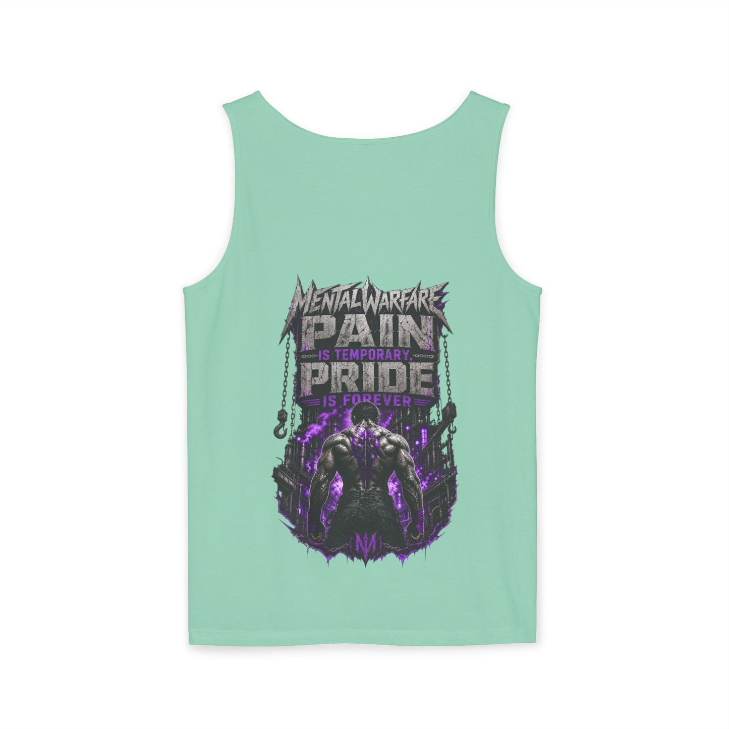 Mental Warfare Graphic Tank Top — "Pain Is Temporary, Pride Is Forever" Athletic Muscle Tee