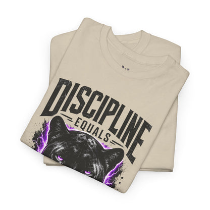 Discipline Equals Freedom Panther Tee — "Every Crack Lets the Light Out" Motivational Graphic T-Shirt