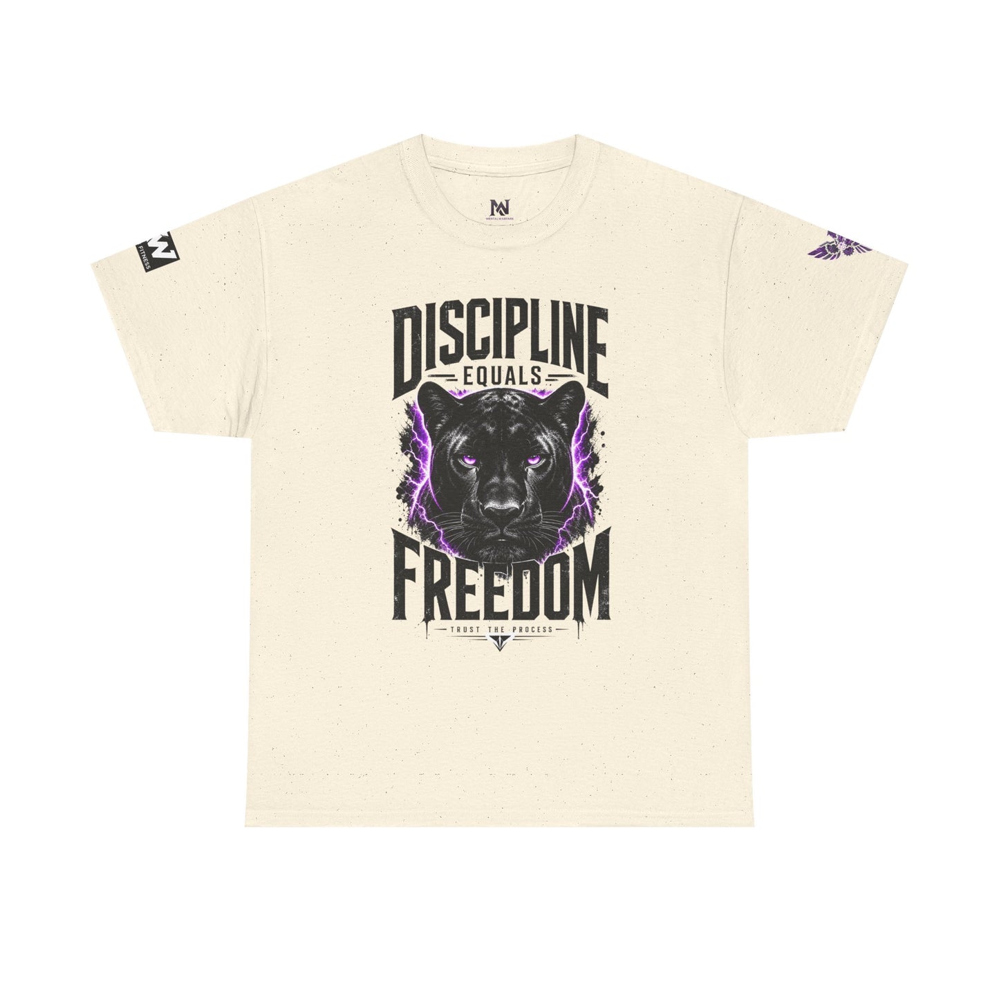 Discipline Equals Freedom Panther Tee — "Every Crack Lets the Light Out" Motivational Graphic T-Shirt