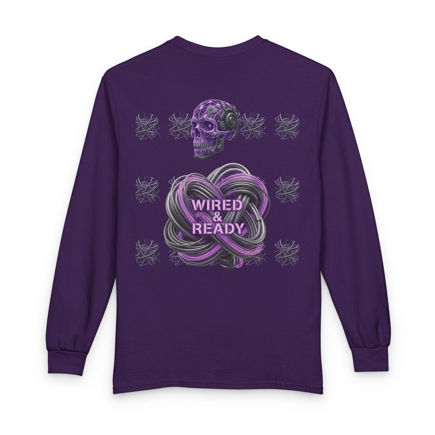 Mental Warfare Long Sleeve Tee â€” "Wired & Ready" Graphic Shirt
