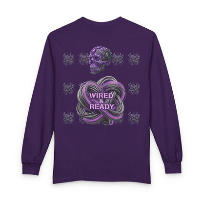 Mental Warfare Long Sleeve Tee â€” "Wired & Ready" Graphic Shirt