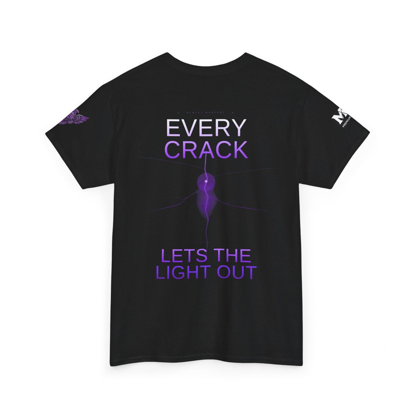 Discipline Equals Freedom Panther Tee — "Every Crack Lets the Light Out" Motivational Graphic T-Shirt