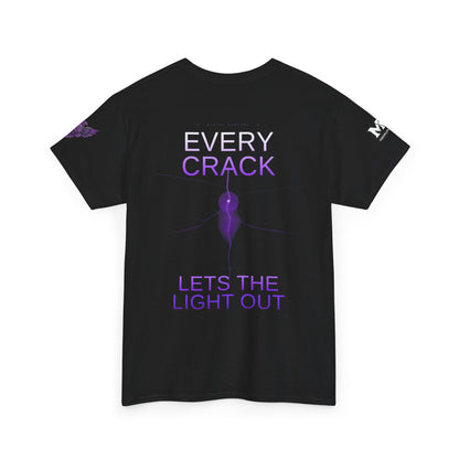 Discipline Equals Freedom Panther Tee — "Every Crack Lets the Light Out" Motivational Graphic T-Shirt