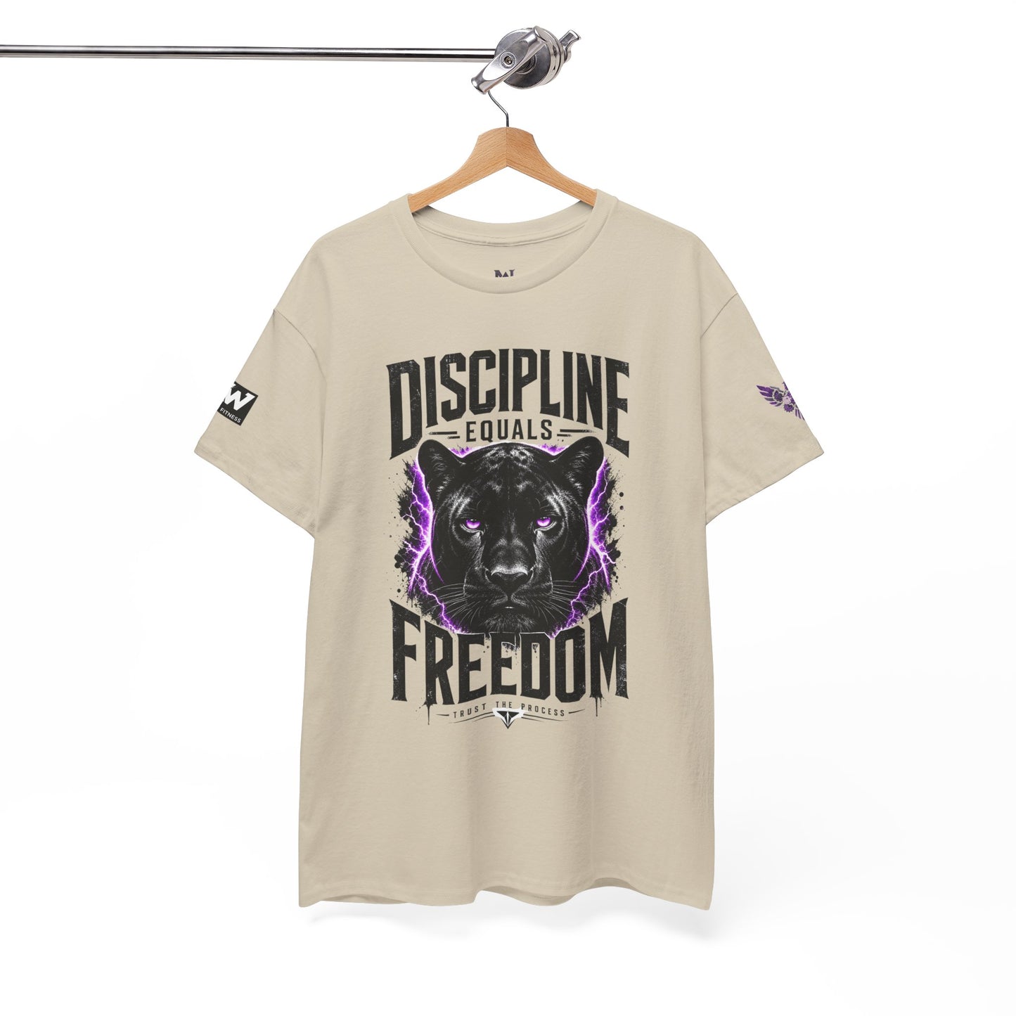 Discipline Equals Freedom Panther Tee — "Every Crack Lets the Light Out" Motivational Graphic T-Shirt
