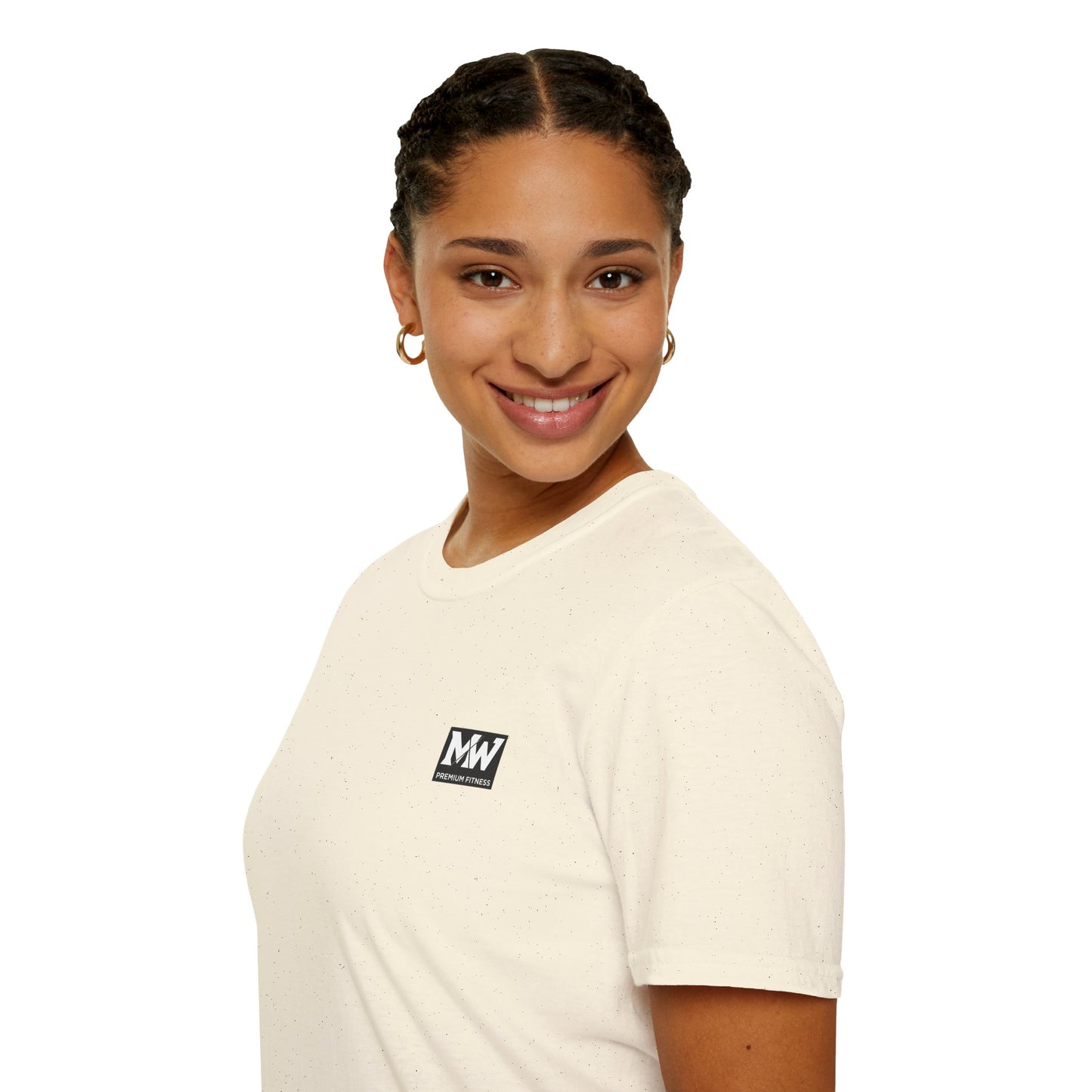MW Minimal Logo T-Shirt — Small Chest Patch Graphic Tee