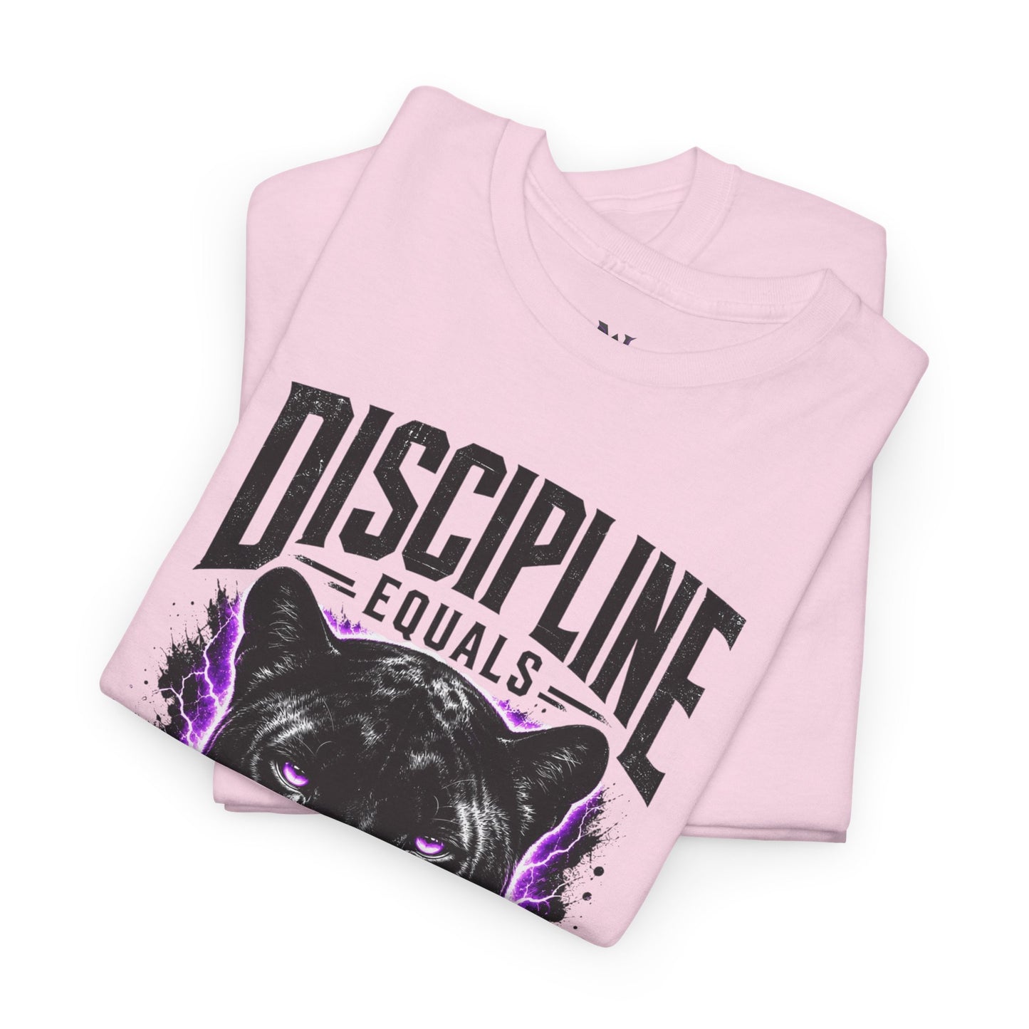 Discipline Equals Freedom Panther Tee — "Every Crack Lets the Light Out" Motivational Graphic T-Shirt