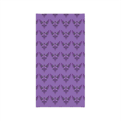 Purple Floral Skull Neck Gaiter â€” Lightweight Bandana Face Covering