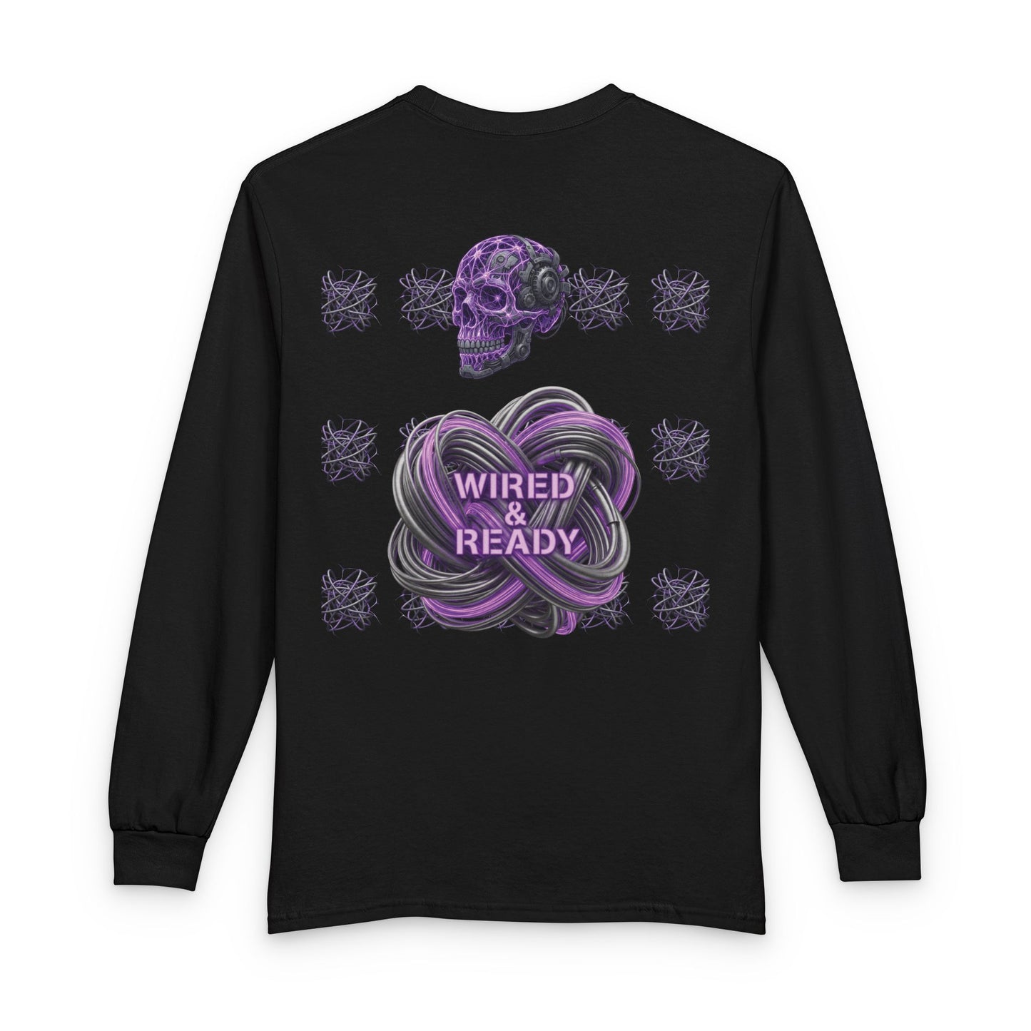 Mental Warfare Long Sleeve Tee â€” "Wired & Ready" Graphic Shirt