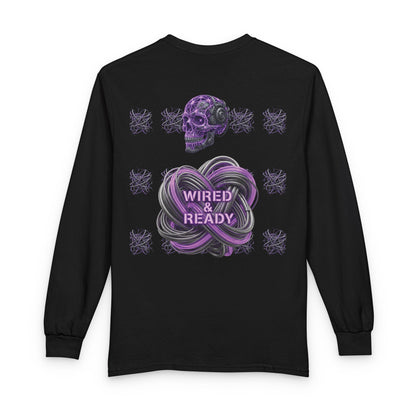 Mental Warfare Long Sleeve Tee â€” "Wired & Ready" Graphic Shirt