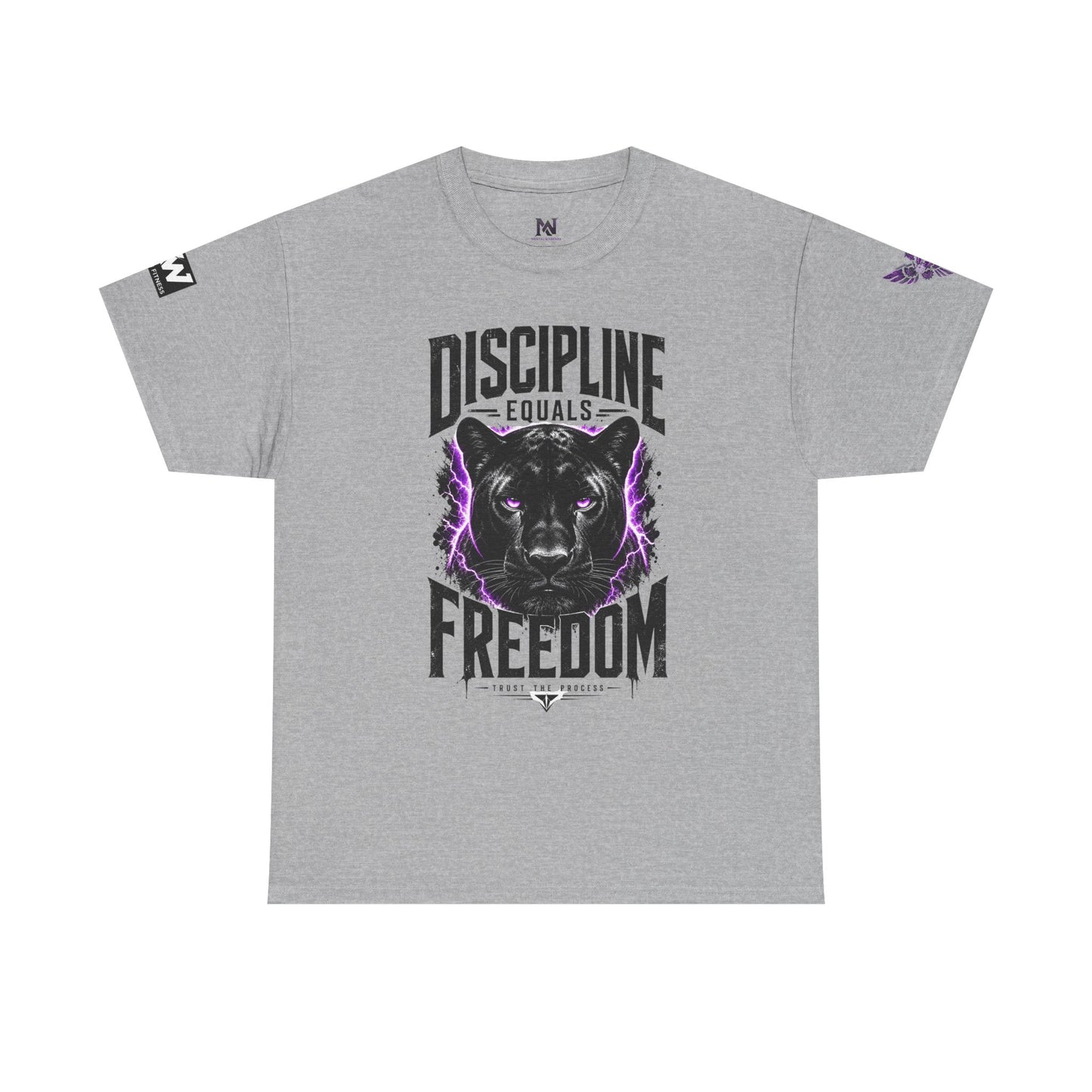 Discipline Equals Freedom Panther Tee — "Every Crack Lets the Light Out" Motivational Graphic T-Shirt