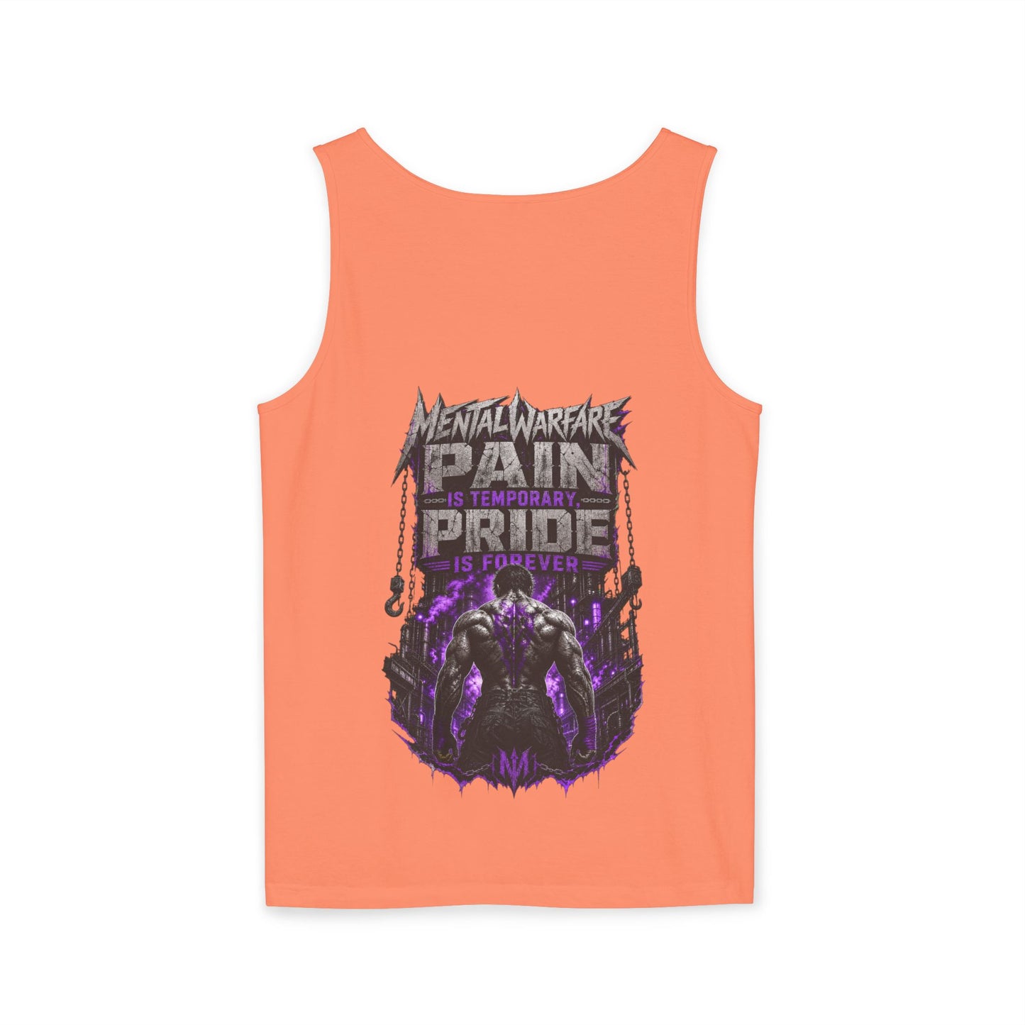 Mental Warfare Graphic Tank Top — "Pain Is Temporary, Pride Is Forever" Athletic Muscle Tee