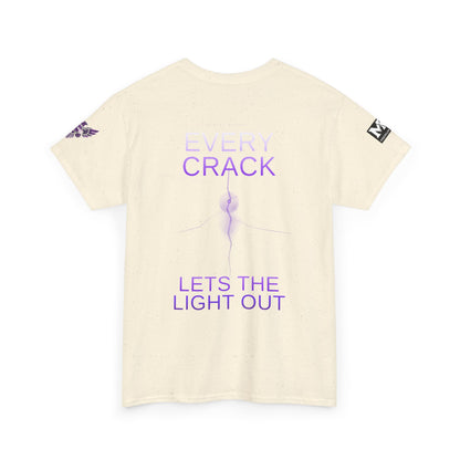 Discipline Equals Freedom Panther Tee — "Every Crack Lets the Light Out" Motivational Graphic T-Shirt