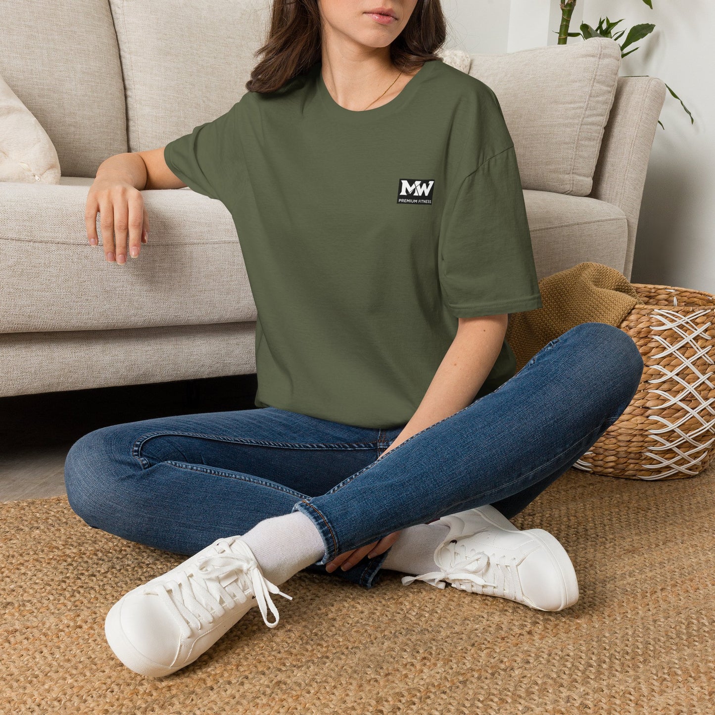 MW Minimal Logo T-Shirt — Small Chest Patch Graphic Tee
