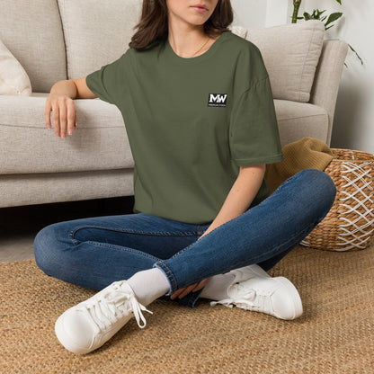 MW Minimal Logo T-Shirt — Small Chest Patch Graphic Tee