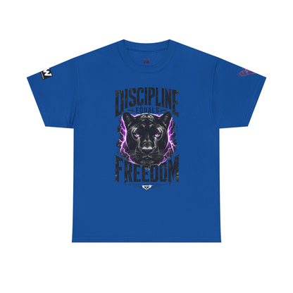 Discipline Equals Freedom Panther Tee — "Every Crack Lets the Light Out" Motivational Graphic T-Shirt