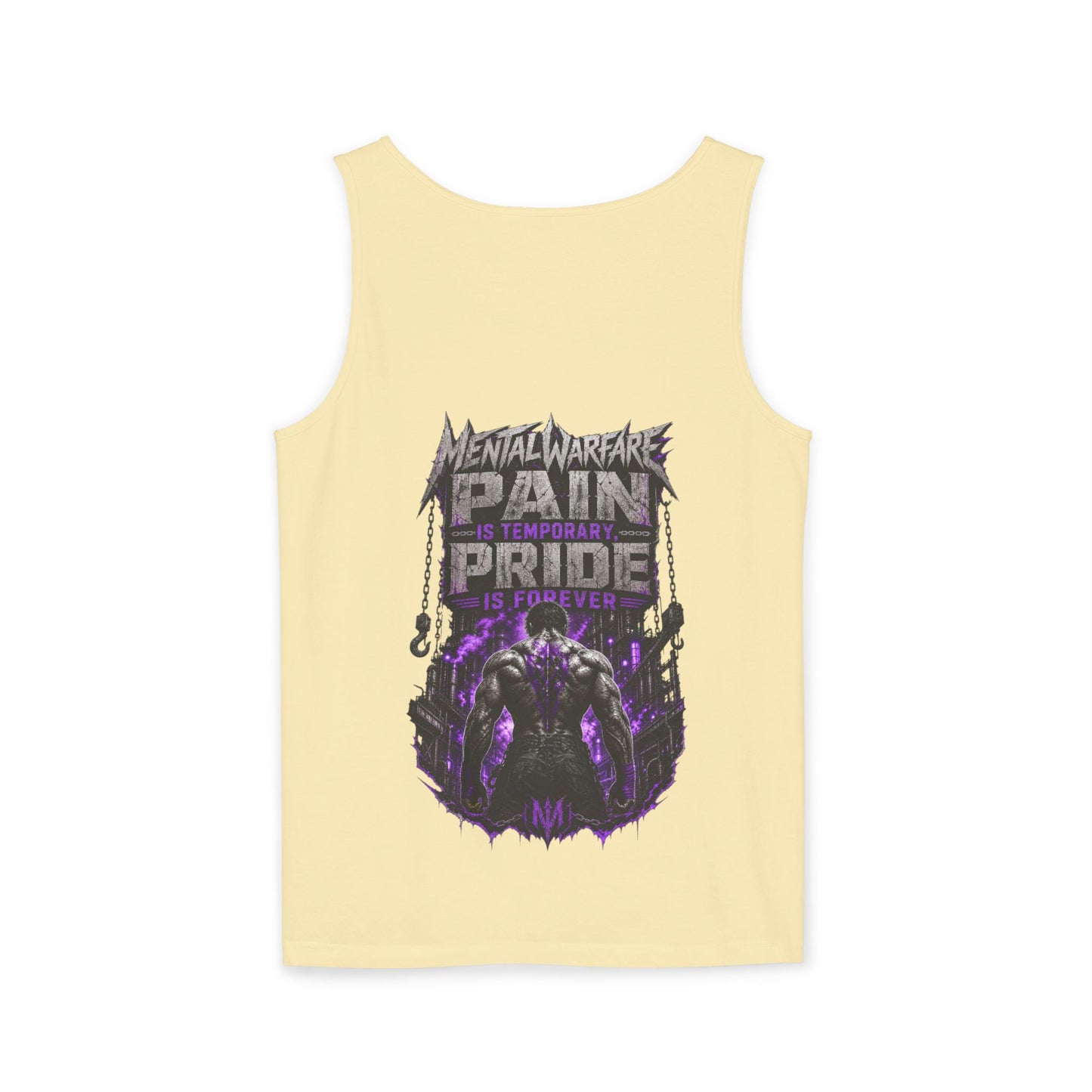 Mental Warfare Graphic Tank Top — "Pain Is Temporary, Pride Is Forever" Athletic Muscle Tee