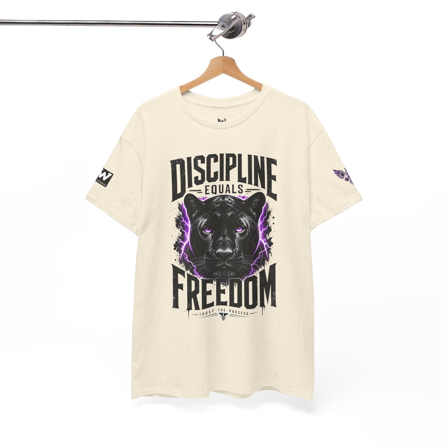 Discipline Equals Freedom Panther Tee — "Every Crack Lets the Light Out" Motivational Graphic T-Shirt