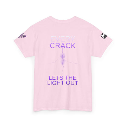 Discipline Equals Freedom Panther Tee — "Every Crack Lets the Light Out" Motivational Graphic T-Shirt