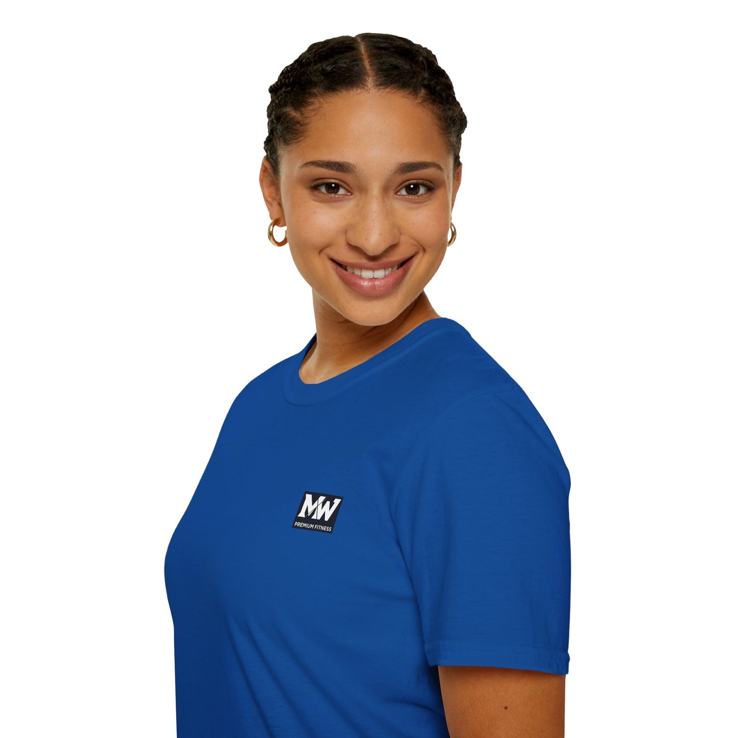 MW Minimal Logo T-Shirt — Small Chest Patch Graphic Tee