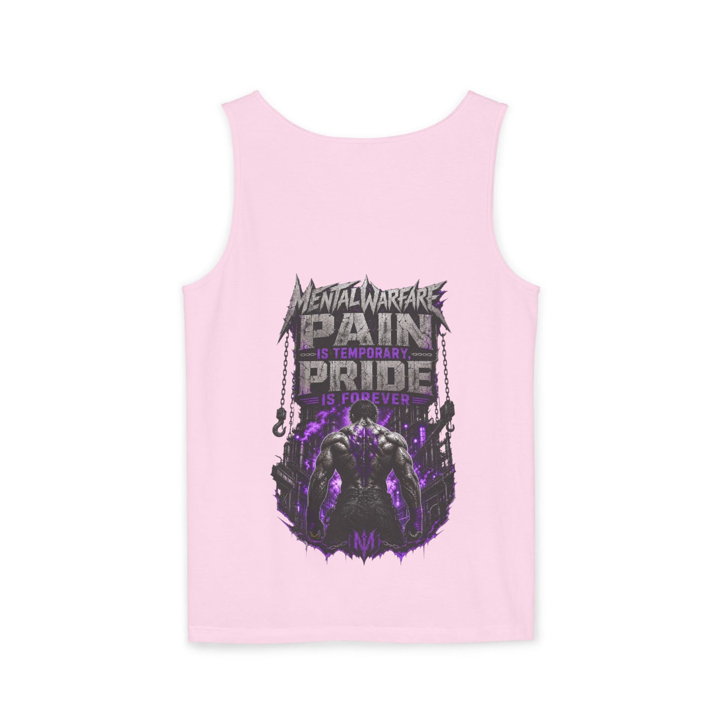 Mental Warfare Graphic Tank Top — "Pain Is Temporary, Pride Is Forever" Athletic Muscle Tee