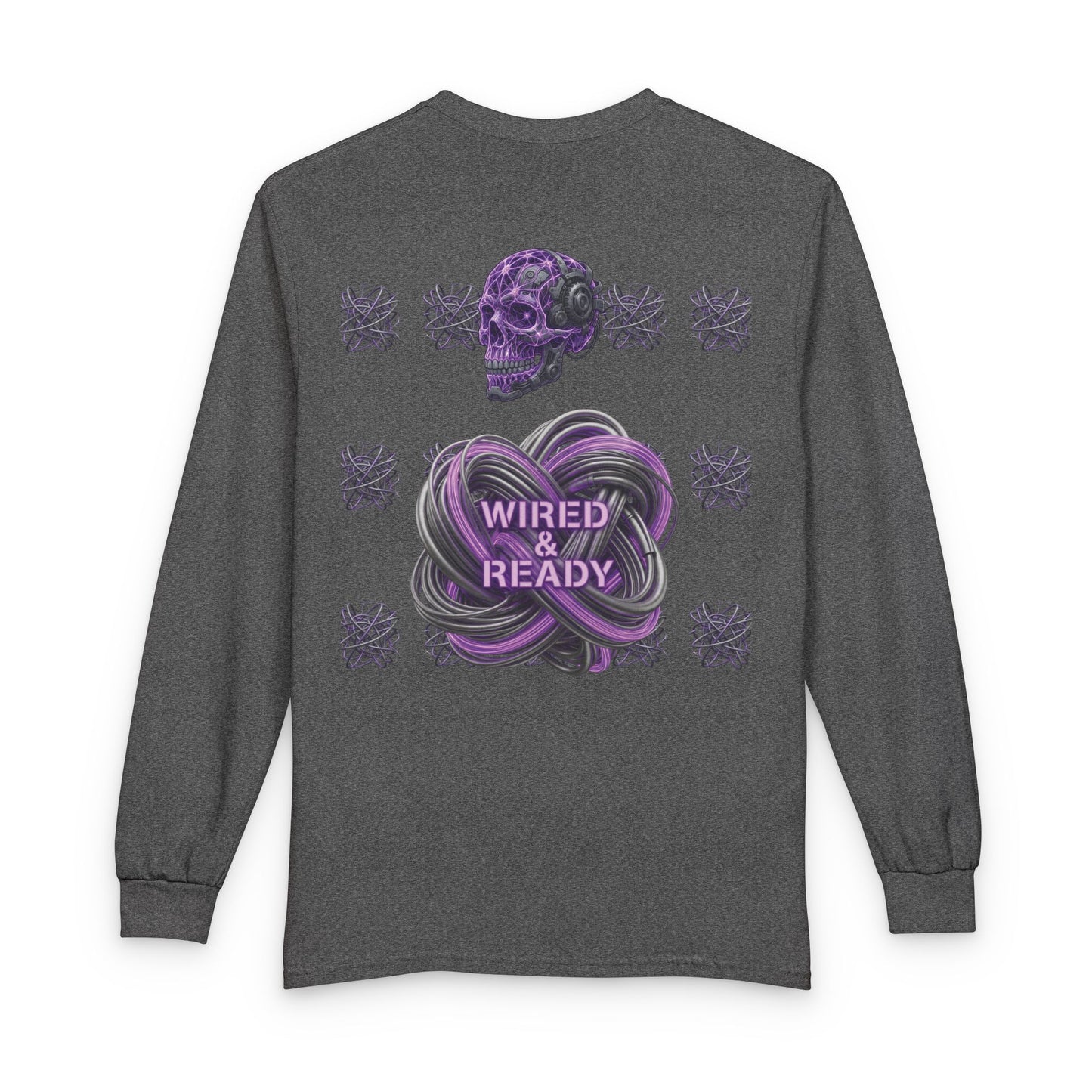 Mental Warfare Long Sleeve Tee â€” "Wired & Ready" Graphic Shirt