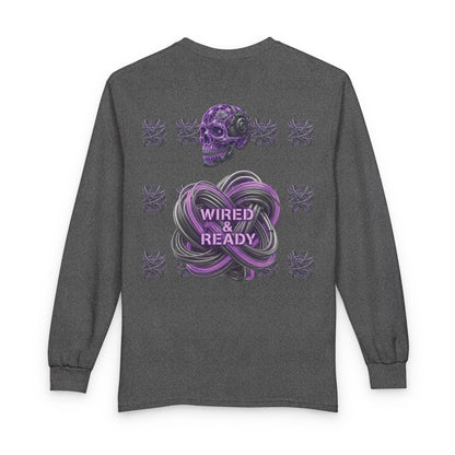 Mental Warfare Long Sleeve Tee â€” "Wired & Ready" Graphic Shirt