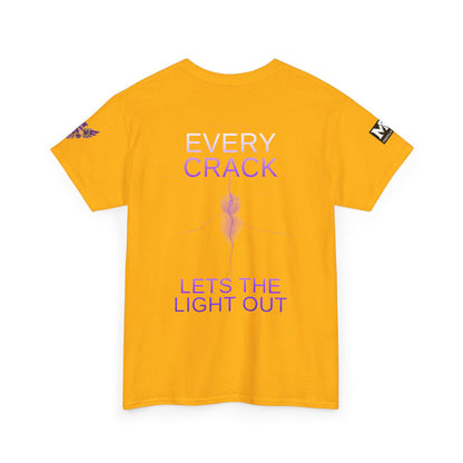 Discipline Equals Freedom Panther Tee — "Every Crack Lets the Light Out" Motivational Graphic T-Shirt
