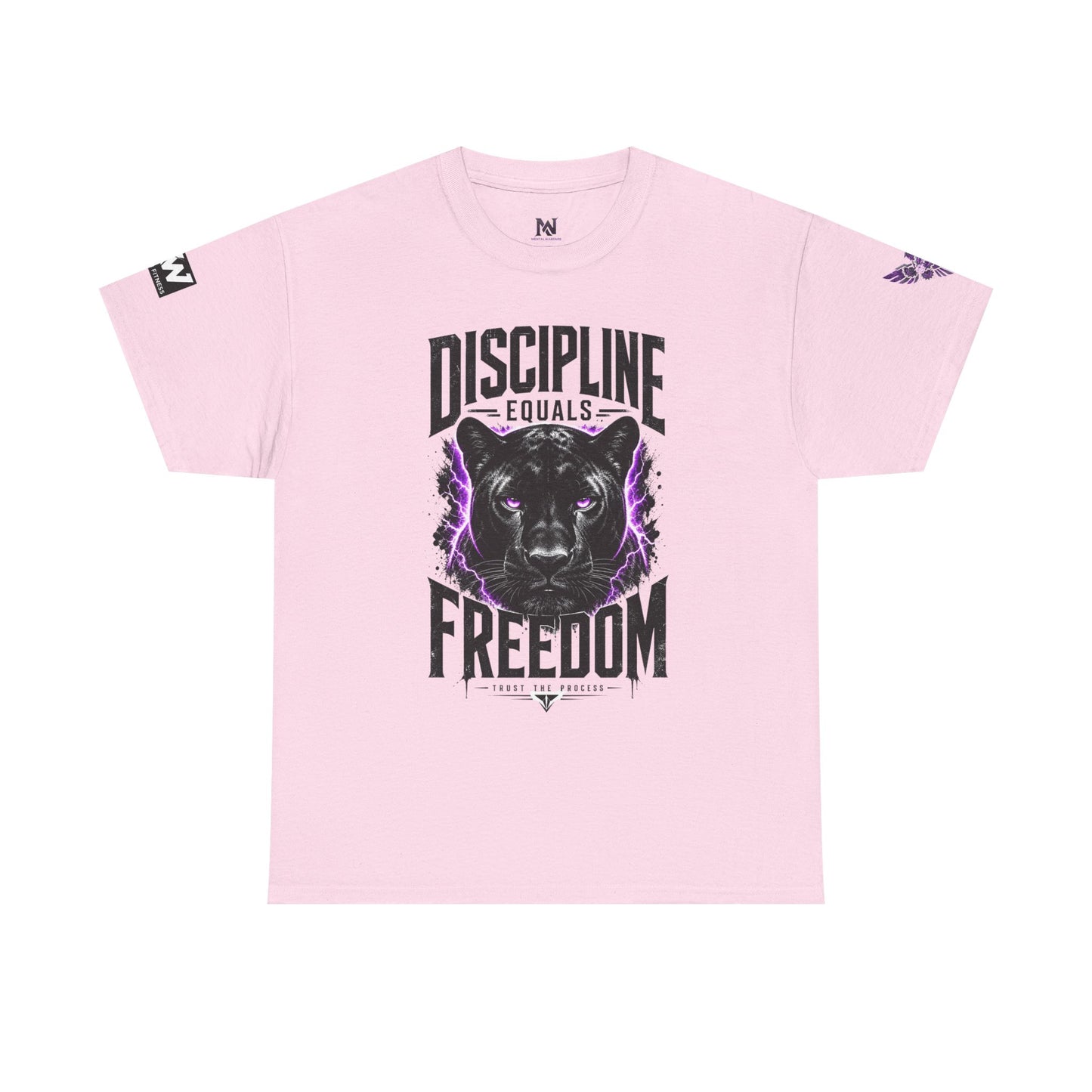 Discipline Equals Freedom Panther Tee — "Every Crack Lets the Light Out" Motivational Graphic T-Shirt