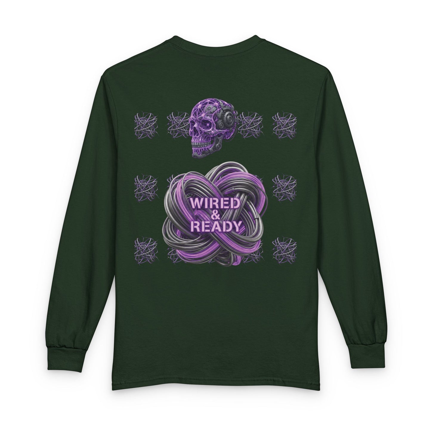 Mental Warfare Long Sleeve Tee â€” "Wired & Ready" Graphic Shirt