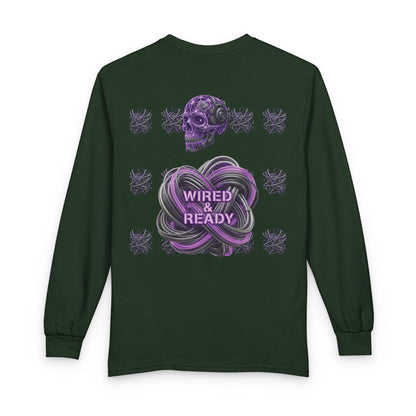 Mental Warfare Long Sleeve Tee â€” "Wired & Ready" Graphic Shirt